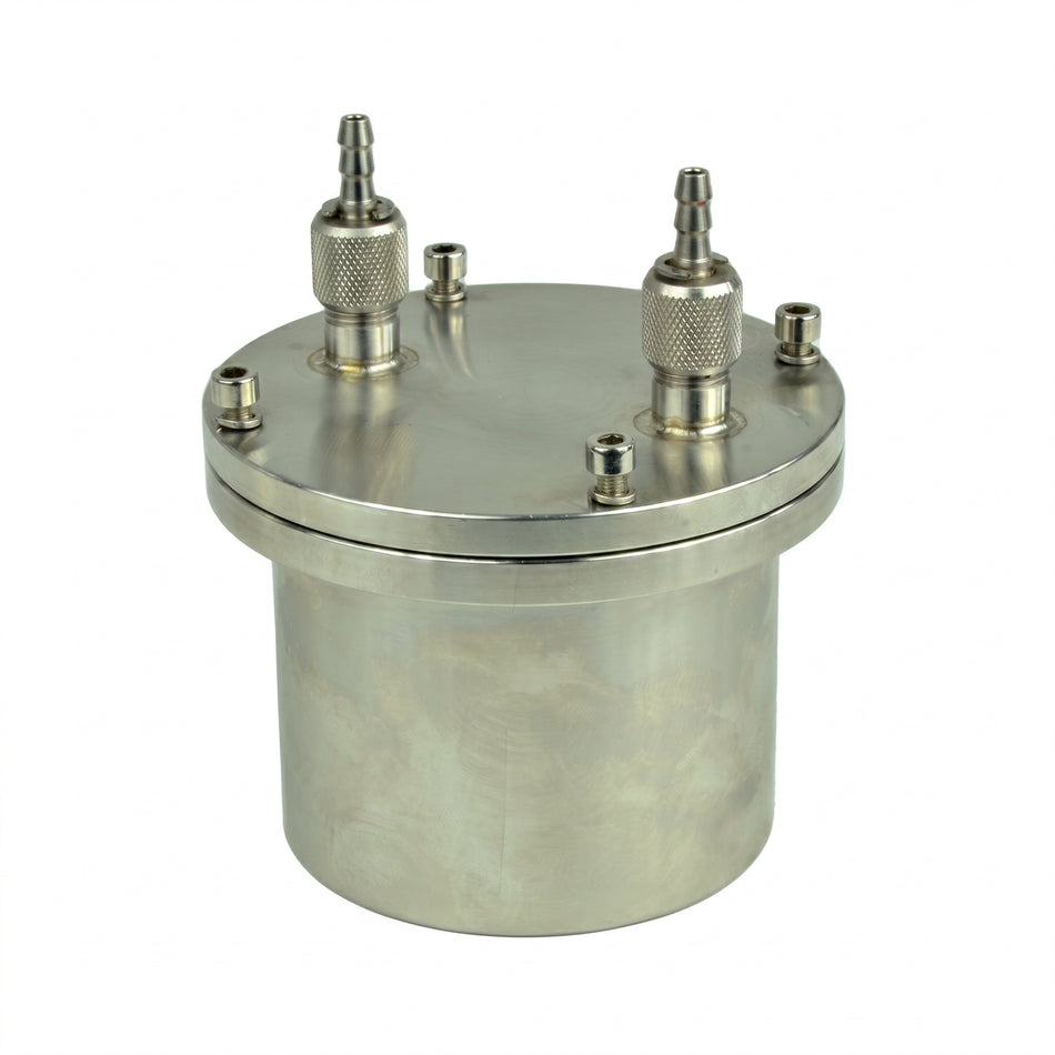 MSE PRO 250 ml Stainless Steel Vacuum Planetary Milling Jar - 304 Grade AI image