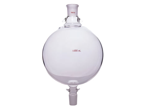 MSE PRO Chromatography Solvent Storage Bottle, 19/22, 1000mL, Upper and Lower Mouth with Ears