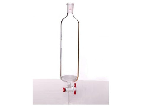 MSE PRO Sand Plate Chromatography Column, φ100mm, Effective Length 457mm, Gate Aperture: 4mm, 24/40