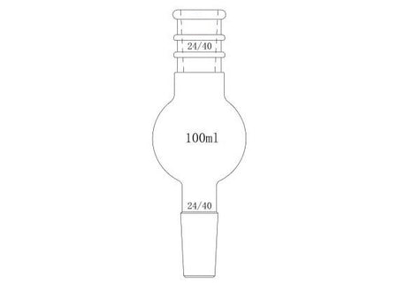 MSE PRO Reinforced Mouth, Chromatography Solvent Storage Bottle, 24/40, 100mL