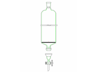 MSE PRO Split 35/20 Ball Bowl Connection, with Sand Plate Chromatography Column, φ100mm, Effective Length 305mm, Gate Aperture: 4mm, 24/40