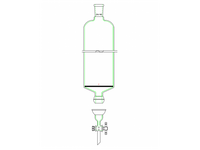 MSE PRO Split 35/20 Ball Bowl Connection, with Sand Plate Chromatography Column, φ100mm, Effective Length 800mm, Gate Aperture: 4mm, 24/40