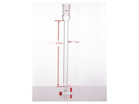 MSE PRO Sand Plate Chromatography Column, φ17mm, Effective Length 203mm, Gate Aperture: 2mm, 24/40