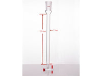 MSE PRO Sand Plate Chromatography Column, φ17mm, Effective Length 254mm, Gate Aperture: 2mm, 24/40