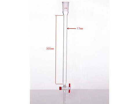 MSE PRO Chromatography Column, φ17mm, Effective Length 305mm, Aperture of the Gate: 2mm, 24/40