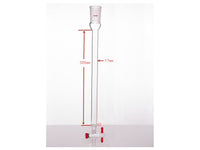 MSE PRO Sand Plate Chromatography Column, φ17mm, Effective Length 305mm, Gate Aperture: 2mm, 24/40