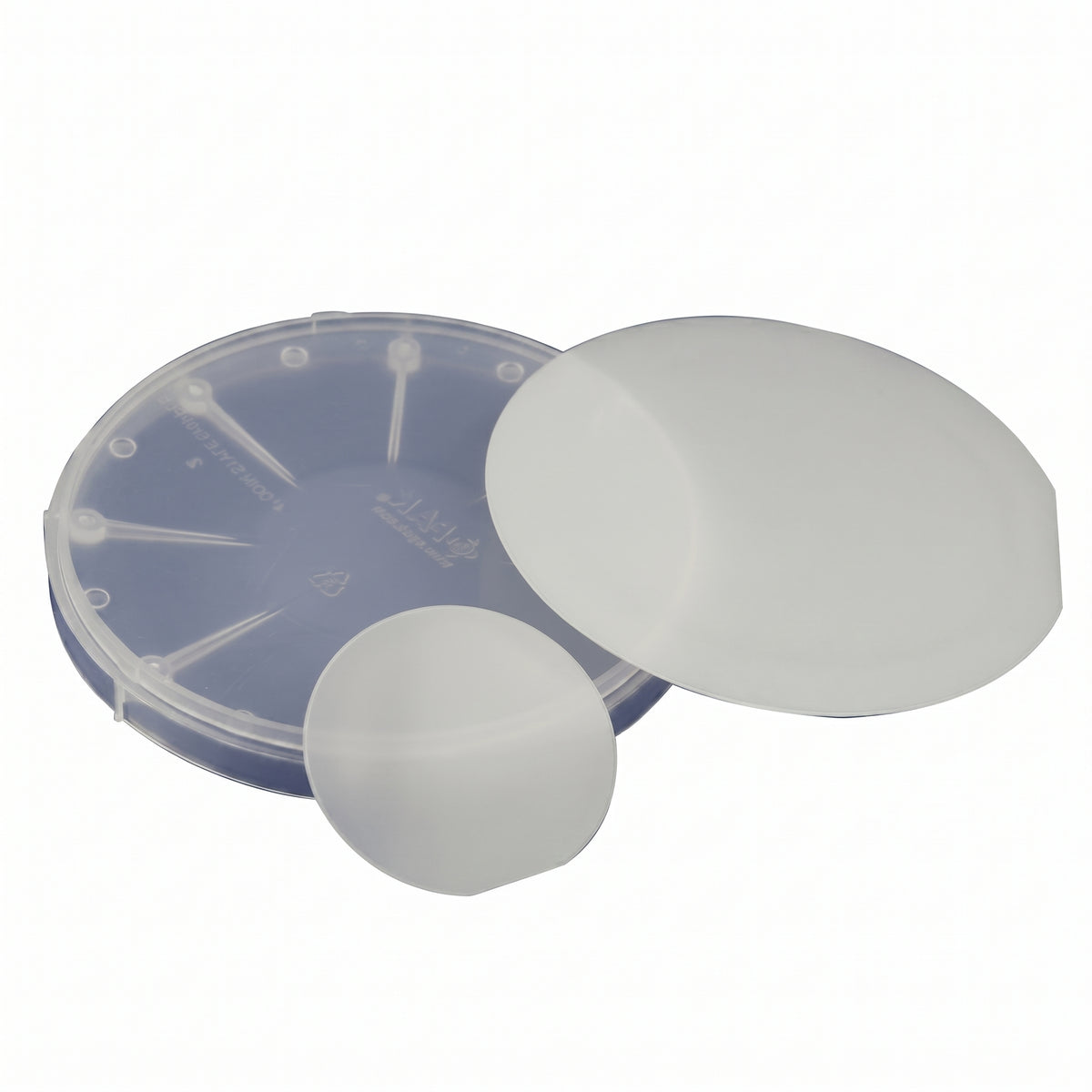 MSE PRO 4 inch Semi-Insulating Fe-doped GaN 4 um Gallium Nitride Template on Sapphire (0001) AI image