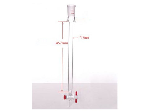 MSE PRO Plus Ears Chromatography Column, φ17mm, Effective Length 457mm, Gate Aperture: 2mm, 24/40