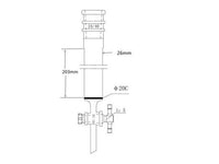 MSE PRO Strengthened Port, with Sand Plate Chromatography Column, φ26mm, Effective Length 203mm, Gate Aperture: 2mm, 24/40