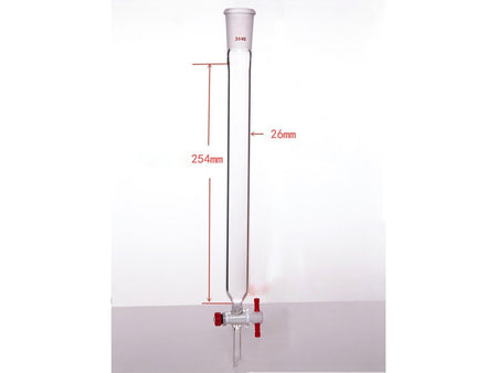 MSE PRO Chromatography Column, φ26mm, Effective Length 254mm, Aperture of the Gate: 2mm, 24/40