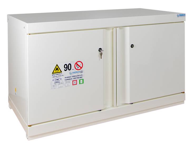 Ecosafe 2- Door Under Bench Safety Cabinet Type 90 - MSE Supplies LLC