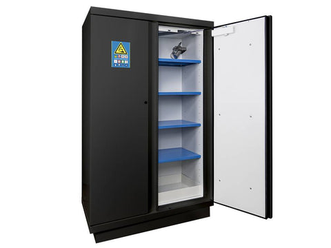 Ecosafe High Security Cabinet 90 Min Lithium Batteries 2 Doors + 1 Fire Extinguisher + 4 Shelves - MSE Supplies LLC
