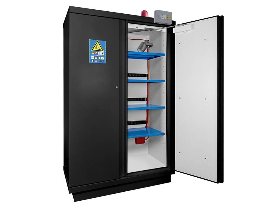 Ecosafe Safety Cabinet 90 Min for Lithium Batteries High 2 Doors - MSE Supplies LLC