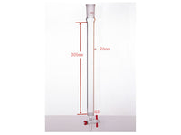 MSE PRO Sand Plate Chromatography Column, φ26mm, Effective Length 305mm, Gate Aperture: 2mm, 24/40
