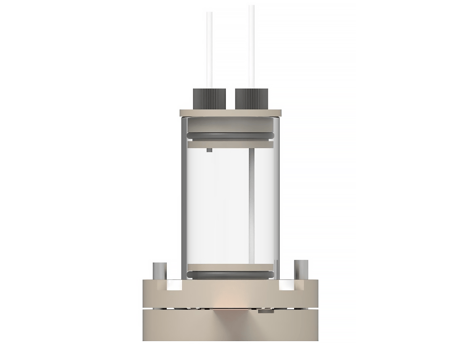 Bottom mount electrochemical cell setup, 15mm x 15mm, Electrochemical Products, Redox.me, MSE Supplies
