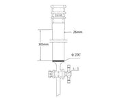 MSE PRO Strengthened Port, with Sand Plate Chromatography Column, φ26mm, Effective Length 305mm, Gate Aperture: 2mm, 24/40