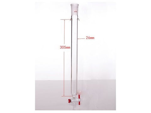 MSE PRO Plus Ears Chromatography Column, φ26mm, Effective Length 305mm, Gate Aperture: 2mm, 24/40