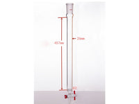 MSE PRO Sand Plate Chromatography Column, φ26mm, Effective Length 457mm, Gate Aperture: 2mm, 24/40