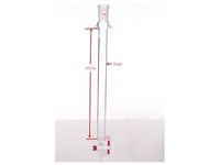 MSE PRO Sand Plate Chromatography Column with Ears, φ26mm, Effective Length 457mm, Gate Aperture: 2mm, 24/40