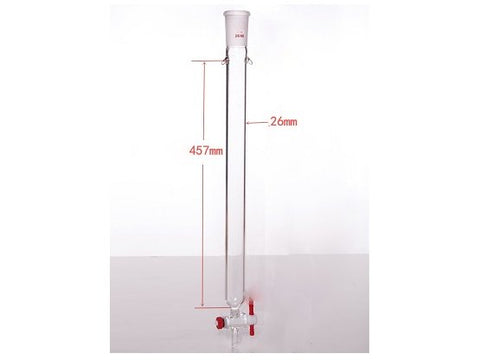 MSE PRO Plus Ears Chromatography Column, φ26mm, Effective Length 457mm, Gate Aperture: 2mm, 24/40