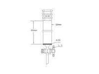 MSE PRO Strengthened Port, with Sand Plate Chromatography Column, φ32mm, Effective Length 203mm, Gate Aperture: 2mm, 24/40 - MSE Supplies LLC