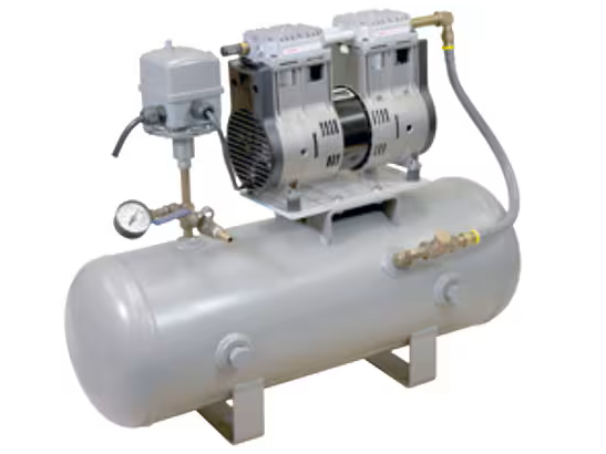 Welch 10 Gal Tank Mounted WOB-L Vacuum System, 7.1 CFM - MSE Supplies LLC