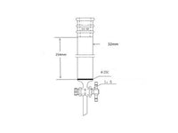MSE PRO Strengthened Port, with Sand Plate Chromatography Column, φ32mm, Effective Length 254mm, Gate Aperture: 2mm, 24/40 - MSE Supplies LLC