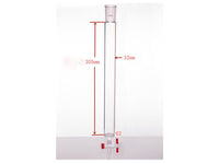 MSE PRO Sand Plate Chromatography Column, φ32mm, Effective Length 305mm, Gate Aperture: 2mm, 24/40 - MSE Supplies LLC
