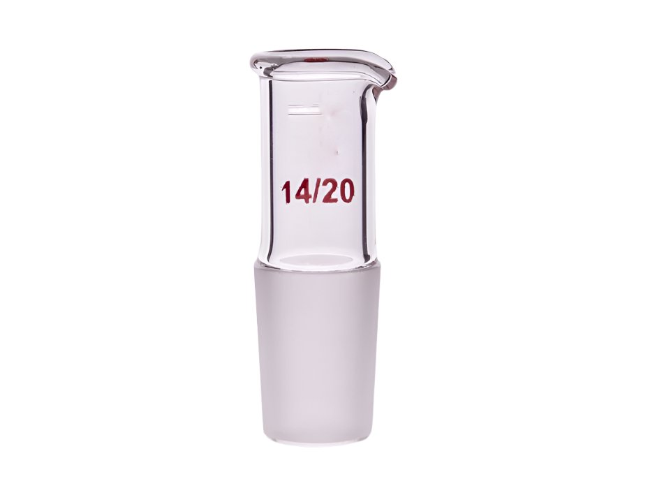 MSE PRO Liquid Pouring Joint, Grinding Mouth: 14/20 - MSE Supplies LLC