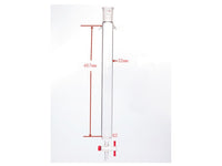 MSE PRO Sand Plate Chromatography Column with Ears, φ32mm, Effective Length 457mm, Gate Aperture: 2mm, 24/40 - MSE Supplies LLC