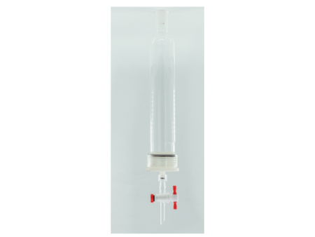 MSE PRO 25# Threads Nylon Material, Removable G2 Sand Plate Chromatography Column, Grinding Mouth 24/40, Effective Length 203mm, Main Pipe Outer Diameter 36mm - MSE Supplies LLC