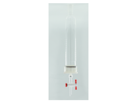 MSE PRO 25# Threads PTFE Material, Removable G2 Sand Plate Chromatography Column, Grinding Mouth 24/40, Effective Length 203mm, Main Pipe Outer Diameter 36mm - MSE Supplies LLC