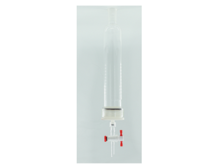 MSE PRO 25# Threads Nylon Material, Removable G2 Sand Plate Chromatography Column, Grinding Mouth 24/40, Effective Length 254mm, Main Pipe Outer Diameter 36mm - MSE Supplies LLC