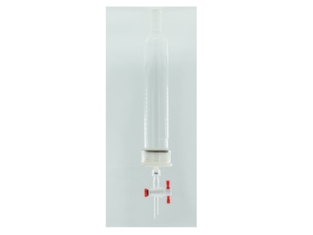 MSE PRO 25# Threads PTFE Material, Removable G2 Sand Plate Chromatography Column, Grinding Mouth 24/40, Effective Length 254mm, Main Pipe Outer Diameter 36mm - MSE Supplies LLC