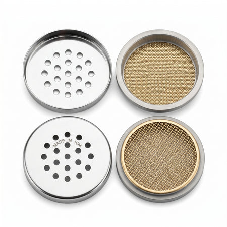 MSE PRO 10 pcs of Meshed Stainless Steel 304SS CR2032 Coin Cell Cases for Lithium/Zinc Air Battery Research AI image