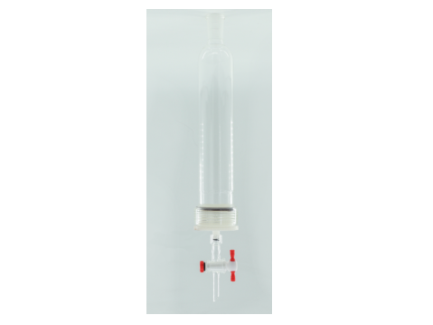 MSE PRO 25# Threads PTFE Material, Removable G2 Sand Plate Chromatography Column, Grinding Mouth 24/40, Effective Length 254mm, Main Pipe Outer Diameter 36mm - MSE Supplies LLC