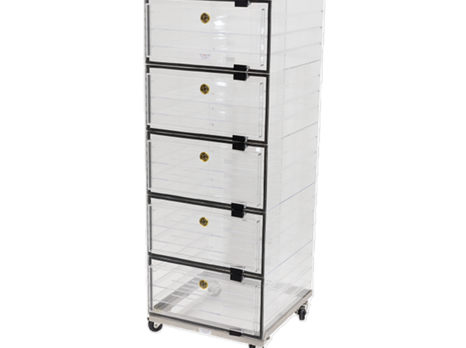 PLAS LABS Multiple Cubicle Desiccators (24" x 24" x 66"), Cabinets, PLAS LABS, MSE Supplies