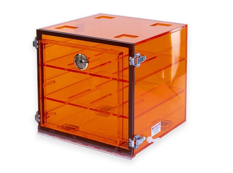 PLAS LABS Amber Acrylic Desiccator (12" x 12" x 12"), Cabinets, PLAS LABS, MSE Supplies