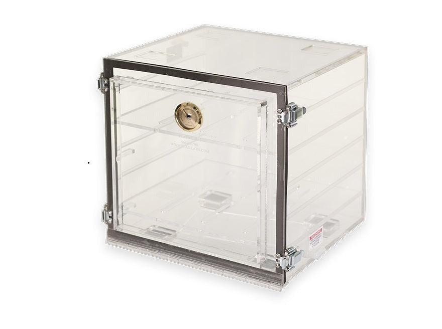 PLAS LABS Clear Acrylic Desiccators (12" x 12" x 12"), Cabinets, PLAS LABS, MSE Supplies