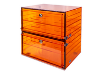 PLAS LABS Amber Acrylic Desiccator (18" x 18" x 18"), Cabinets, PLAS LABS, MSE Supplies