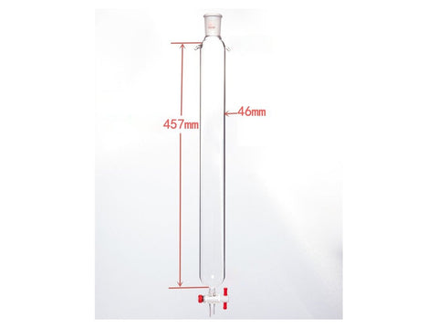 MSE PRO Plus Ears Chromatography Column, φ46mm, Effective Length 457mm, Gate Aperture: 2mm, 24/40