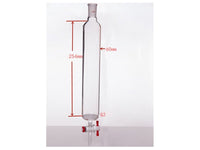 MSE PRO Sand Plate Chromatography Column, φ60mm, Effective Length 254mm, Gate Aperture: 4mm, 24/40