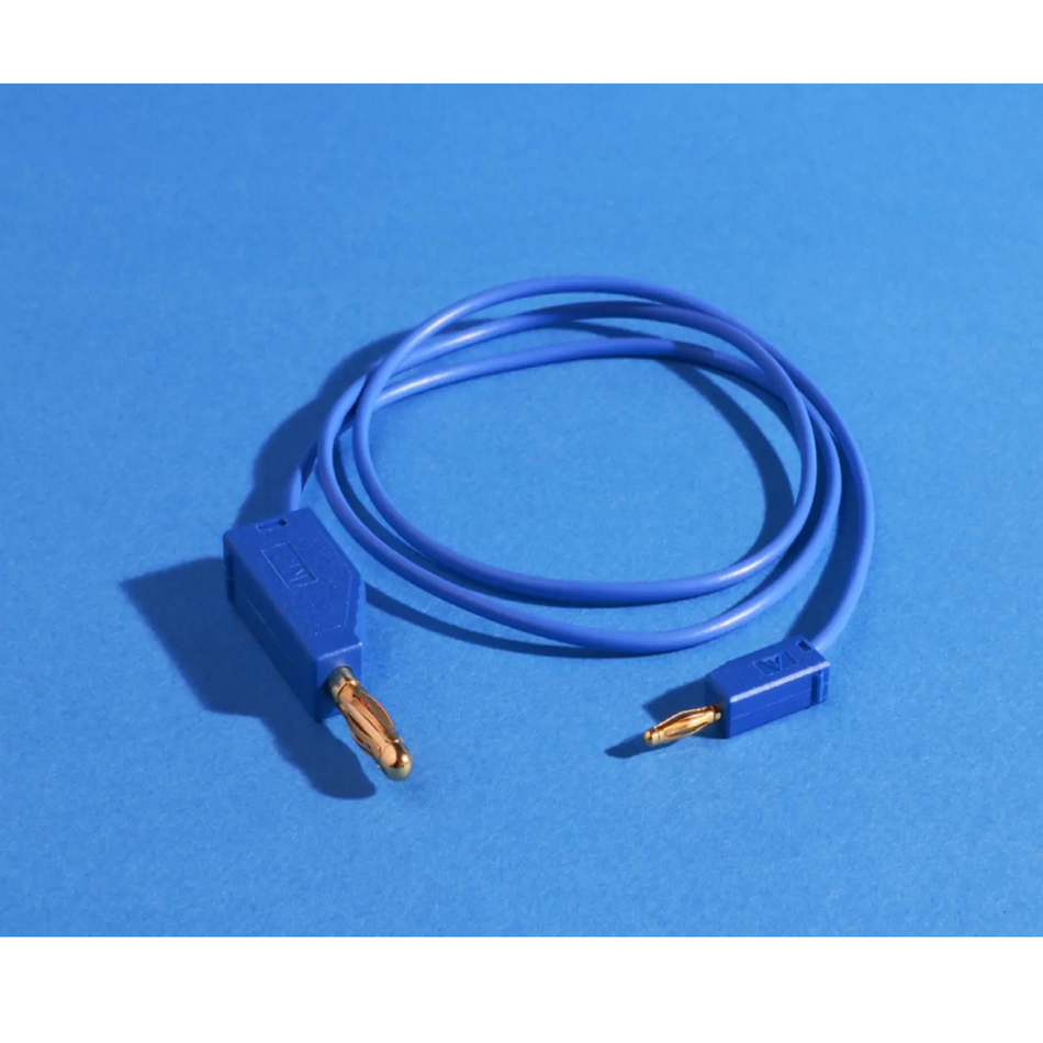Gaskatel Test Lead Multilam Plugs Blue 2/4 mm 0.5 mm² 1000 mm