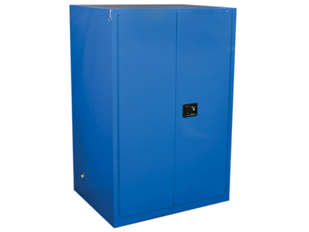 MSE PRO 90 Gallon 2-Door Corrosive Blue Storage Cabinet, Manual Close, Laboratory Supplies, MSE Supplies LLC, MSE Supplies