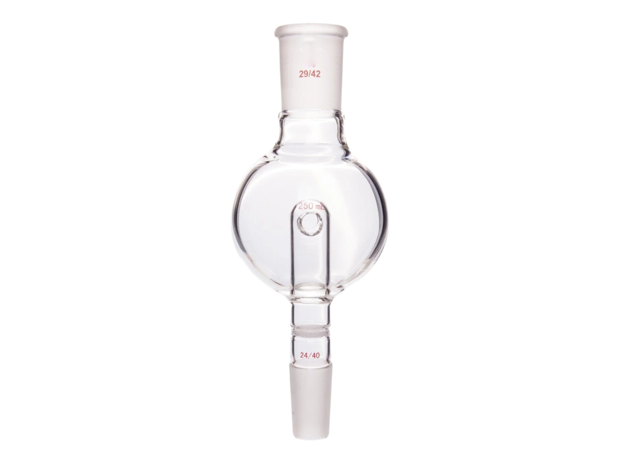 MSE PRO Splash-Proof Balls, with Sandpaper, Upper Mouth: 29/42, Lower Mouth: 24/40, 250mL - MSE Supplies LLC