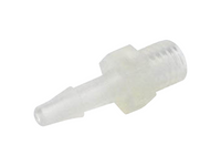 GAMRY Barbed Tube Fitting, 1/4-28x1/8" ID, Polypropylene, Pk of 10, Electrochemical Products, GAMRY, MSE Supplies