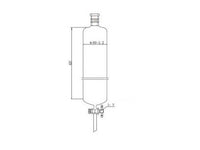 MSE PRO Reinforced Port, Chromatography Column, φ80mm, Effective Length 457mm, Gate Aperture: 4mm, 24/40