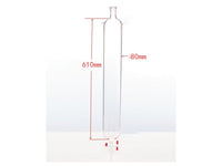 MSE PRO Plus Ears Chromatography Column, φ80mm, Effective Length 610mm, Gate Aperture: 4mm, 24/40 - MSE Supplies LLC