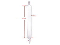 MSE PRO Sand Plate Chromatography Column, φ80mm, Effective Length 800mm, Gate Aperture: 4mm, 24/40 - MSE Supplies LLC