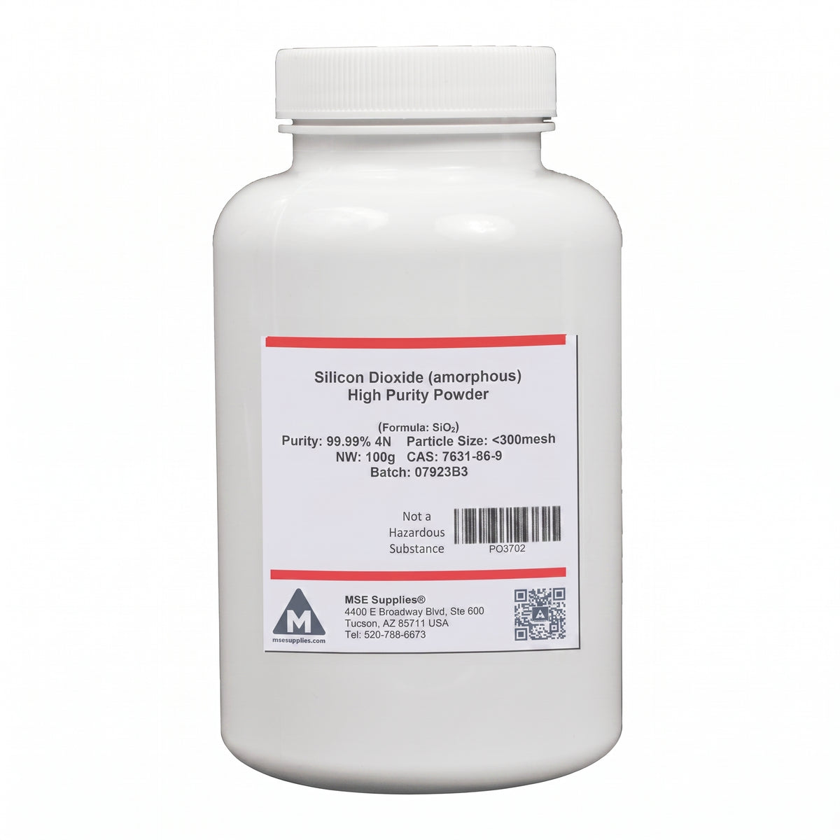 MSE PRO Silicon Dioxide (amorphous), SiO<sub>2</sub> 99.99% 4N High Purity Powder AI image